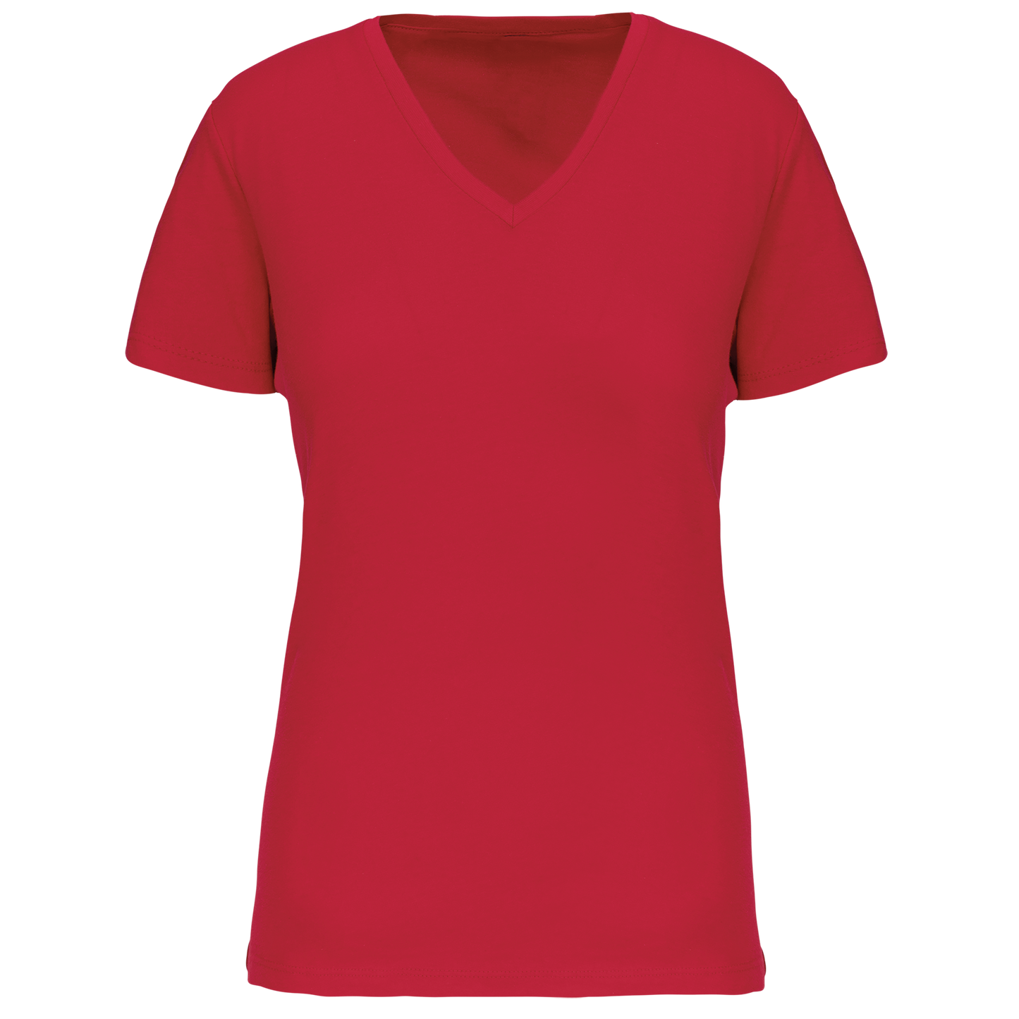 T-shirt col V femme K3029IC bio red 145g/m² KARIBAN personnalisable express 1h