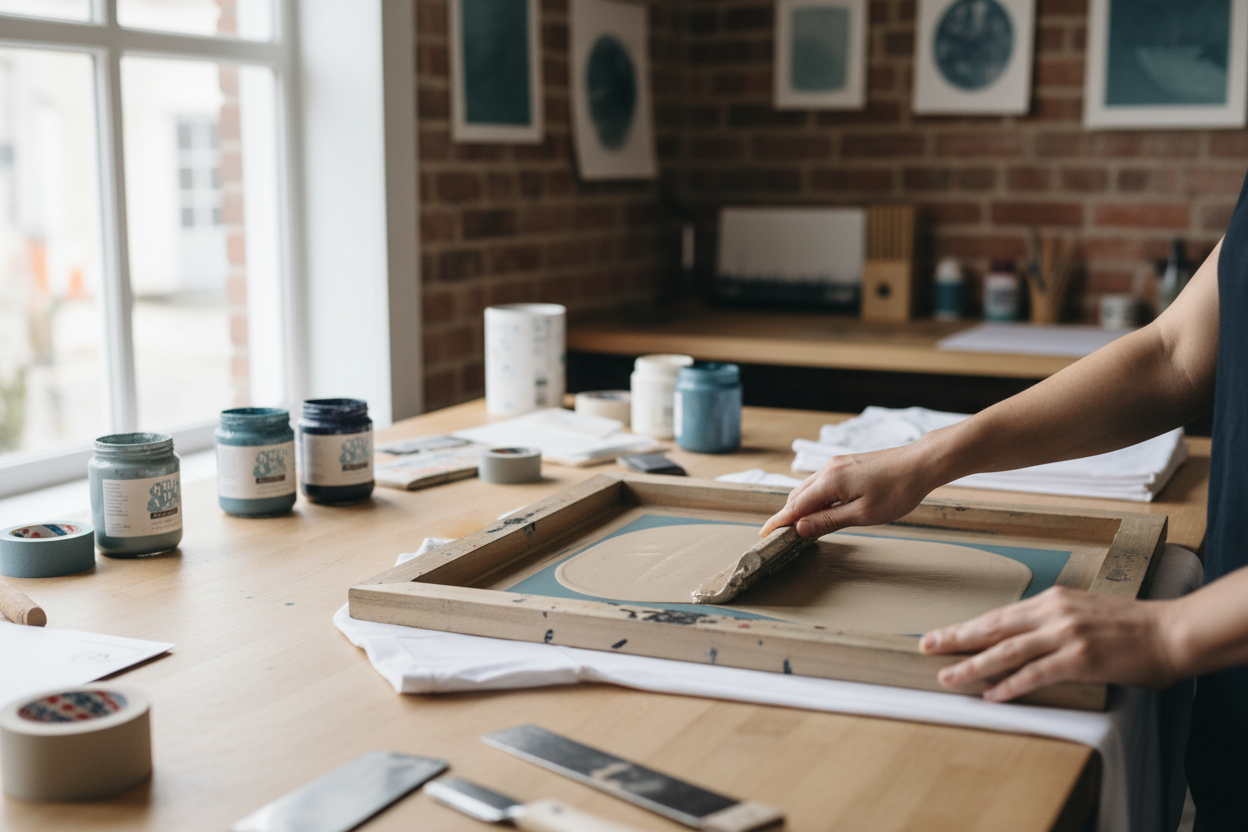 Atelier de sérigraphie artisanale COCO PYLA Biscarrosse - Personnalisation textile sur mesure avec encres professionnelles