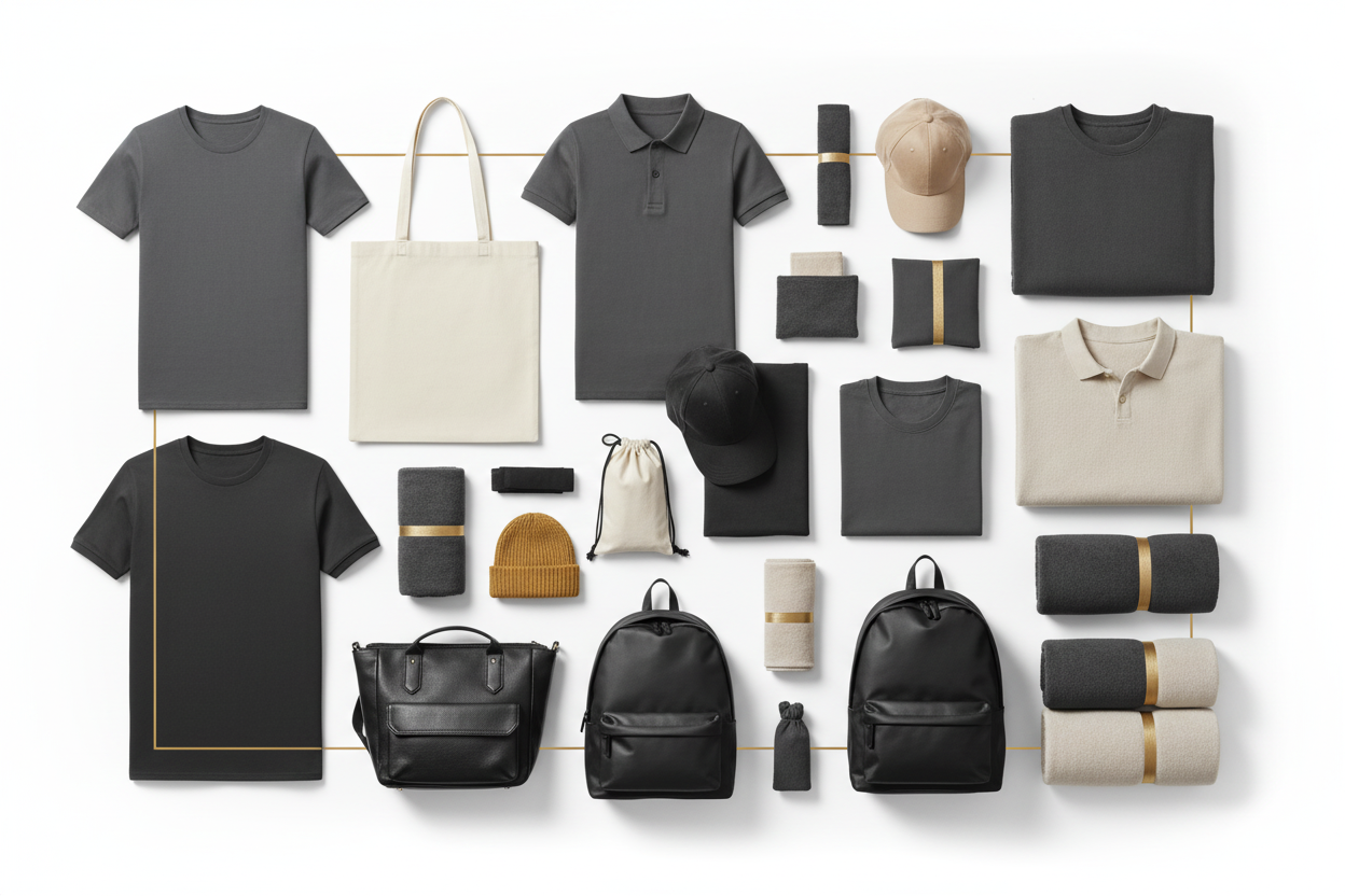 Catalogue complet textile personnalisable - Vêtements, sacs, accessoires avec logo - Plus de 1000 références COCO PYLA