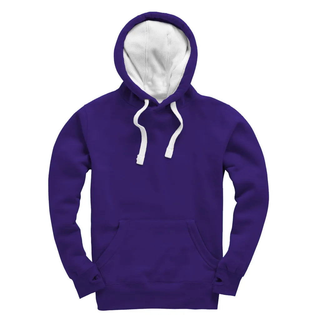 Sweat à capuche CRW89PF Cotton Ridge Navy Melange Orchid White personnalisable - COCO PYLA Biscarrosse Plage