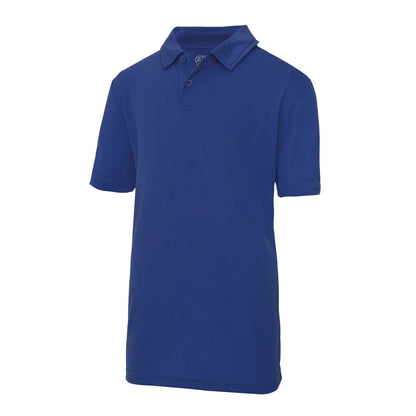 Polo enfant technique bleu royal AWDis JC040J Quick Dry UPF30 personnalisation express 1h Biscarrosse
