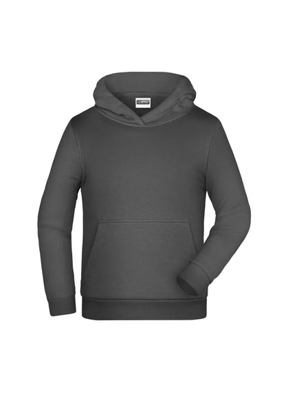 Sweat capuche enfant Daiber JN796K gris graphite personnalisation express Biscarrosse