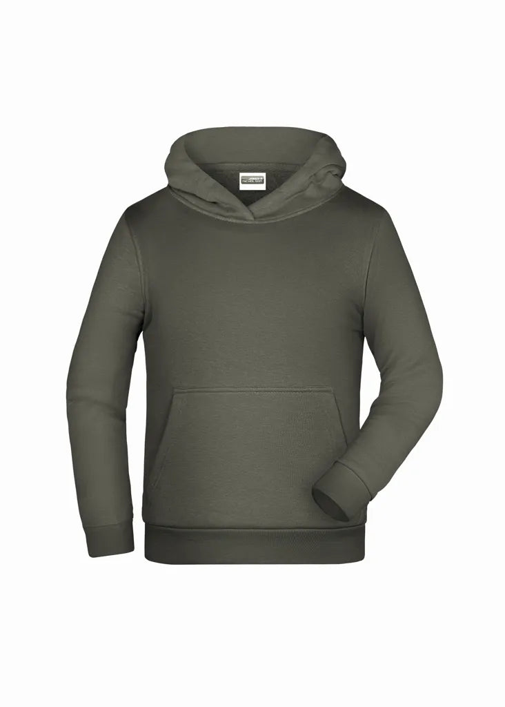 Sweat capuche enfant Daiber JN796K gris foncé personnalisation express Biscarrosse