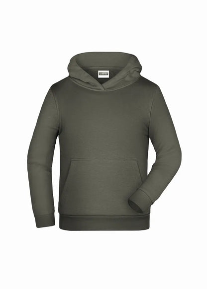 Sweat capuche enfant Daiber JN796K gris foncé personnalisation express Biscarrosse