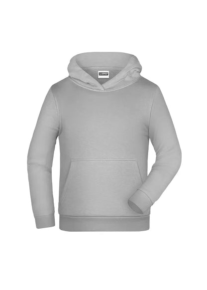 Sweat capuche enfant Daiber JN796K gris clair chiné personnalisation express Biscarrosse