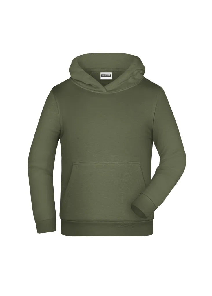 Sweat capuche enfant Daiber JN796K olive classique personnalisation express Biscarrosse