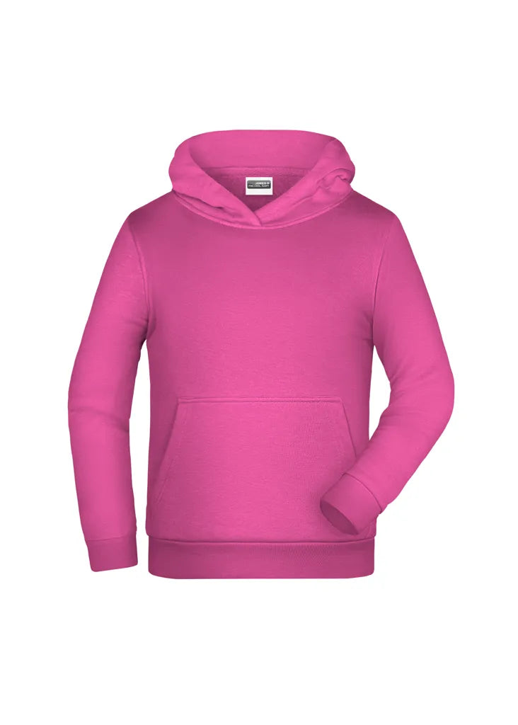 Sweat capuche enfant Daiber JN796K rose vif personnalisation express Biscarrosse