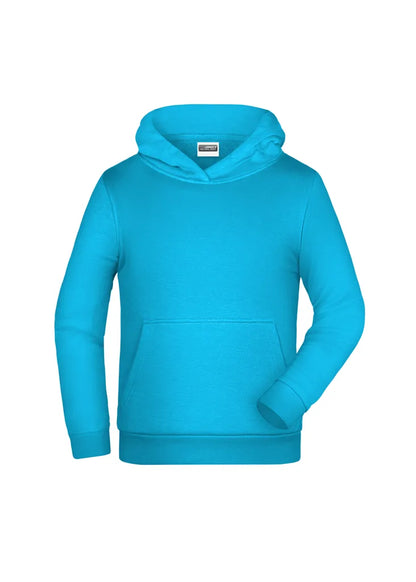Sweat capuche enfant Daiber JN796K turquoise clair personnalisation express Biscarrosse