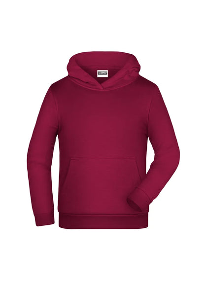 Sweat capuche enfant Daiber JN796K bordeaux personnalisation express Biscarrosse