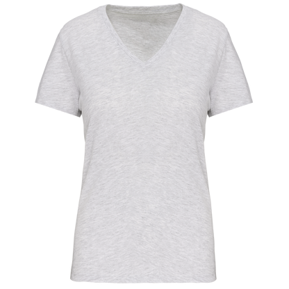 T-shirt col V femme K3029IC bio ash heather 145g/m² KARIBAN personnalisable express 1h