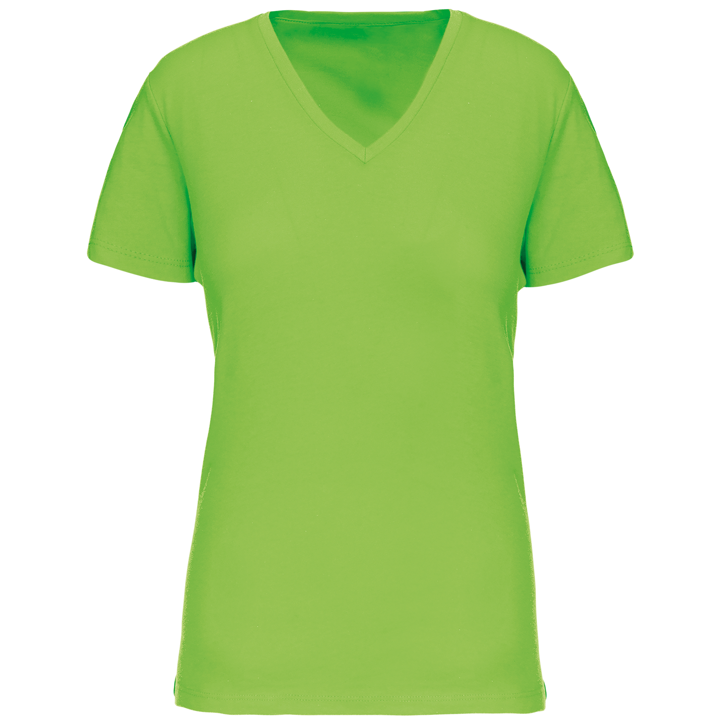 T-shirt col V femme K3029IC bio lime 145g/m² KARIBAN personnalisable express 1h