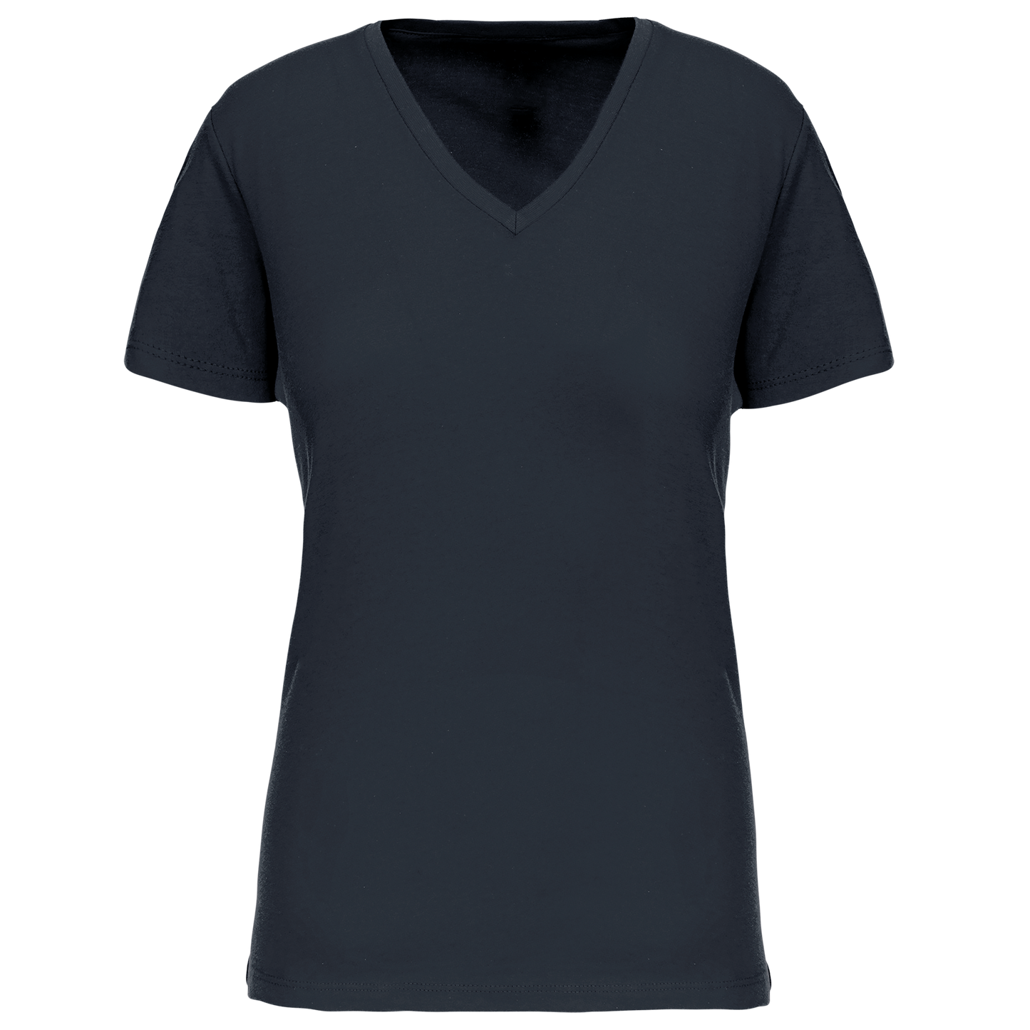 T-shirt col V femme K3029IC bio navy 145g/m² KARIBAN personnalisable express 1h