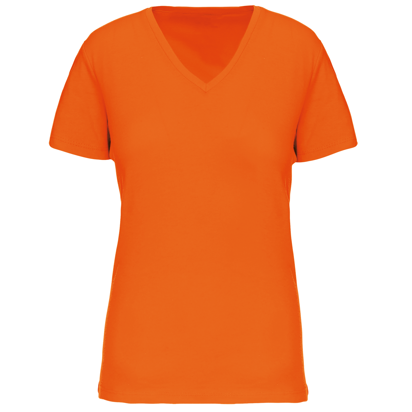 T-shirt col V femme K3029IC bio orange 145g/m² KARIBAN personnalisable express 1h