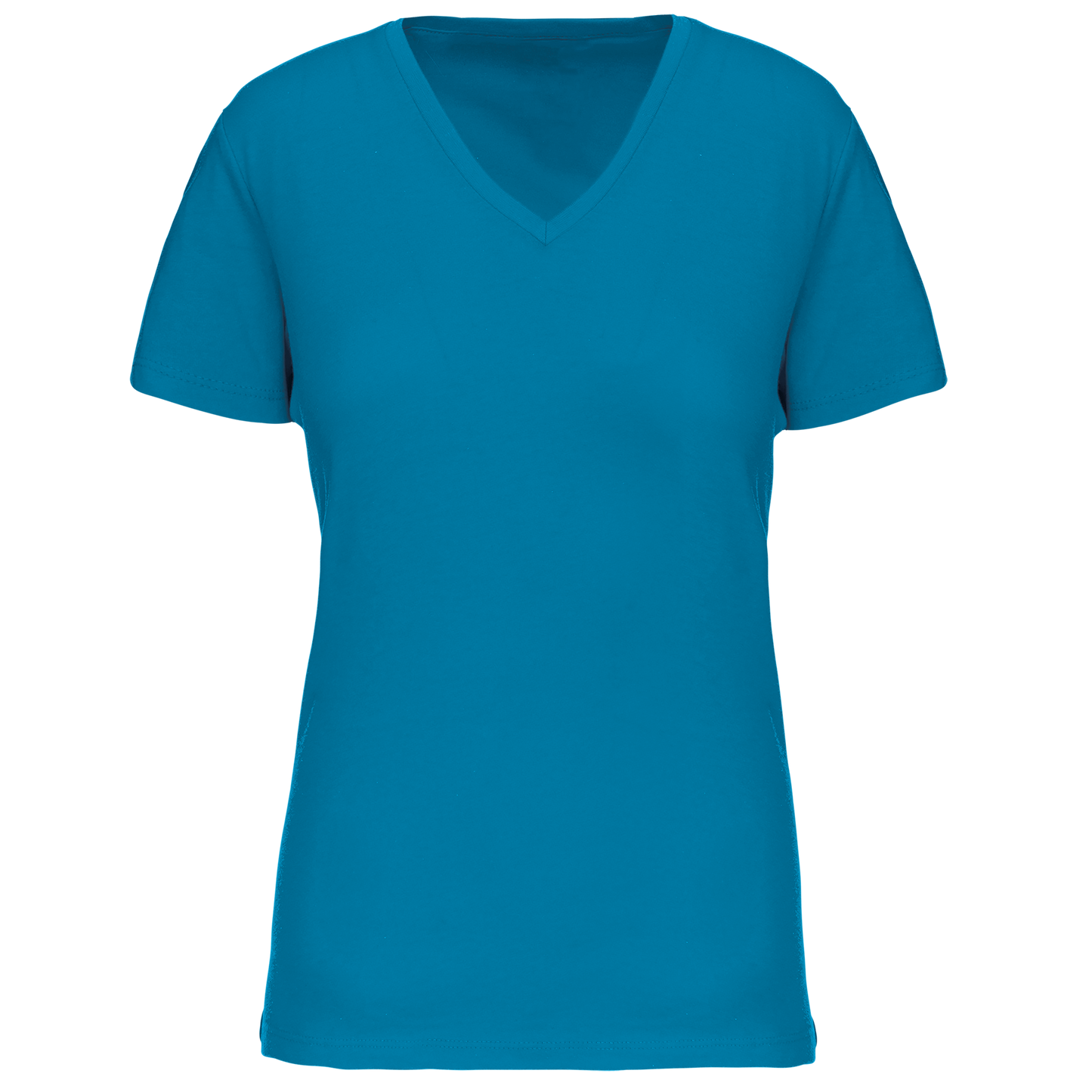 T-shirt col V femme K3029IC bio tropical blue 145g/m² KARIBAN personnalisable express 1h