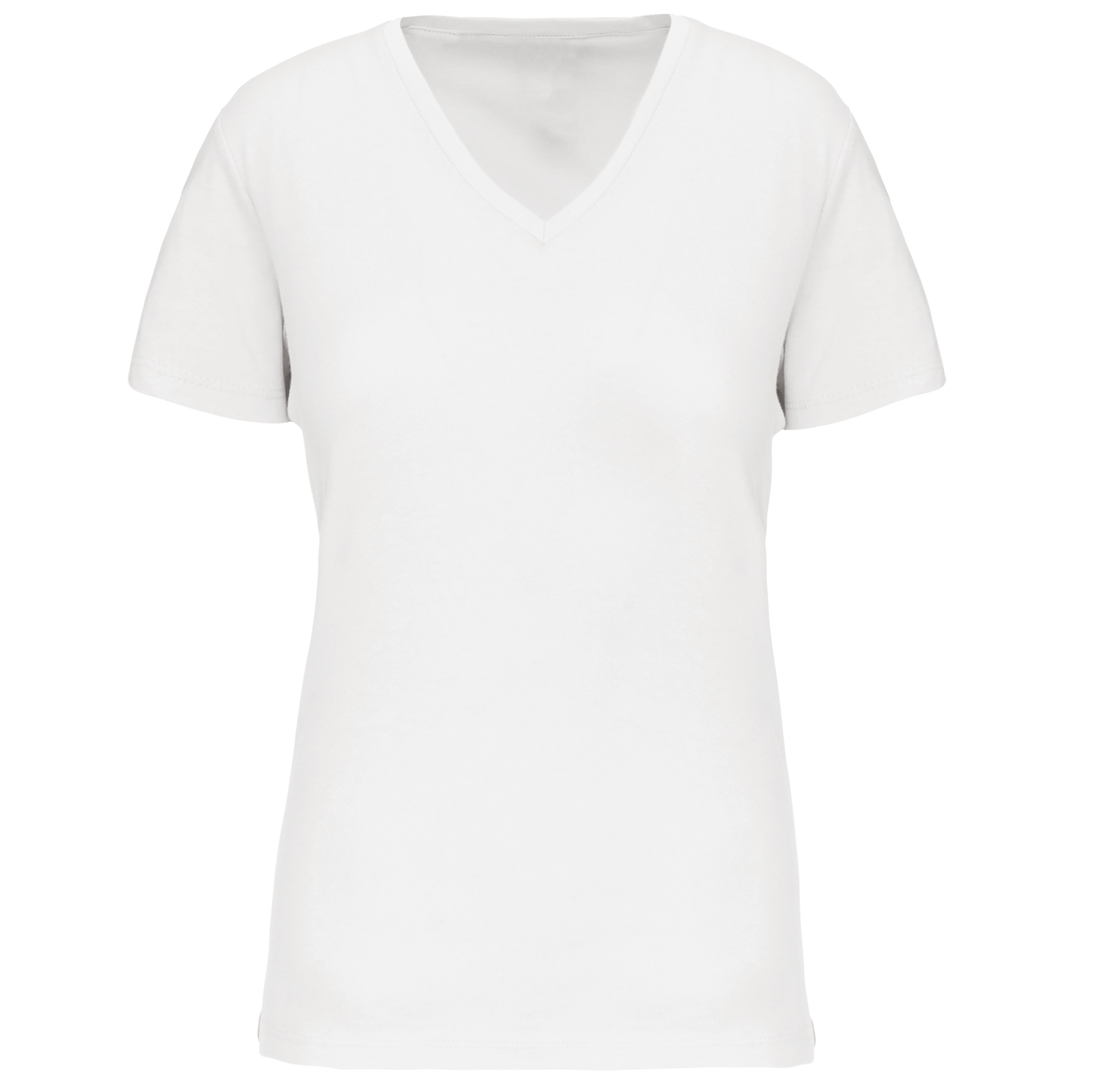 T-shirt col V femme K3029IC bio white 145g/m² KARIBAN personnalisable express 1h