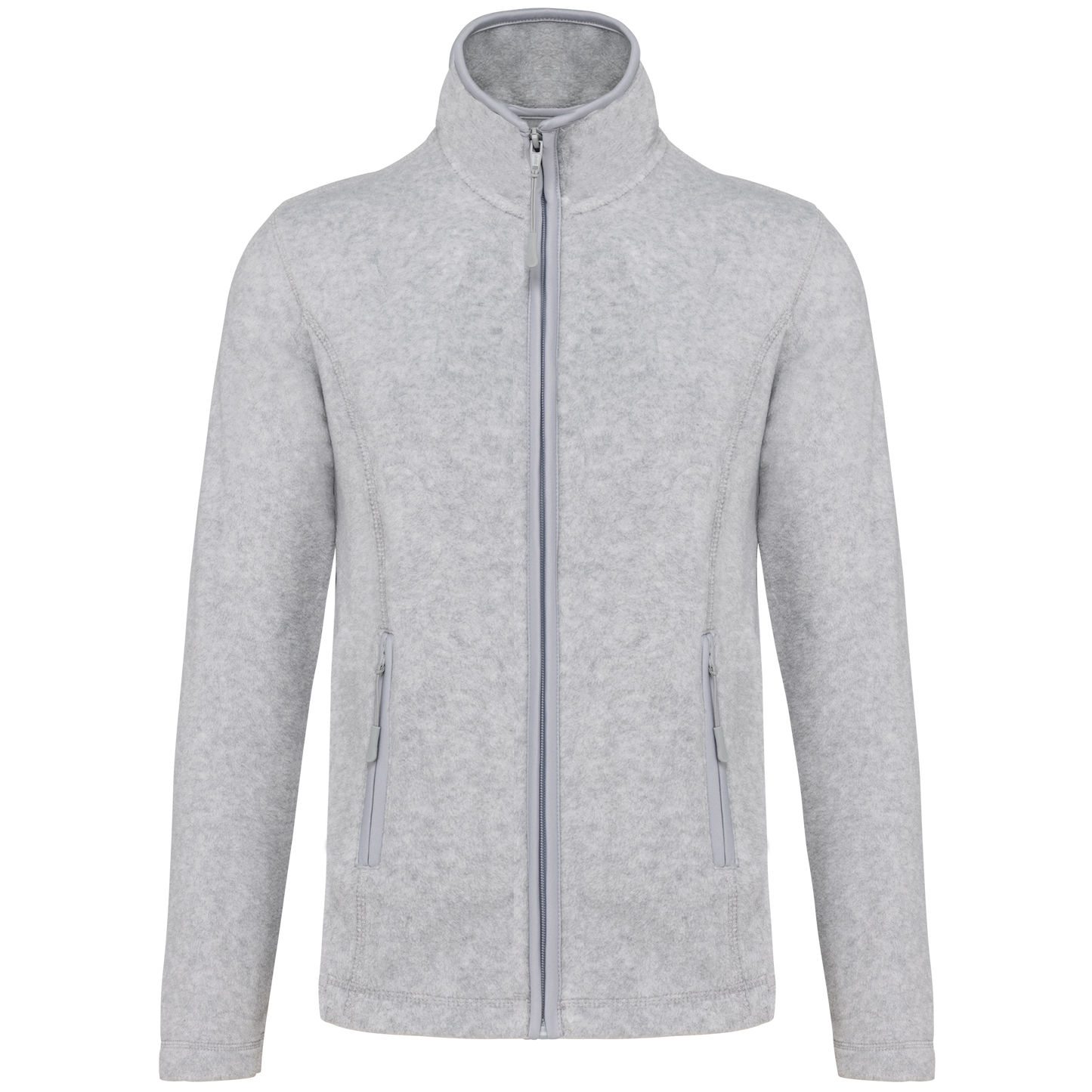 Veste micropolaire zippée femme Kariban K907 gris chiné personnalisation express Biscarrosse Plage

