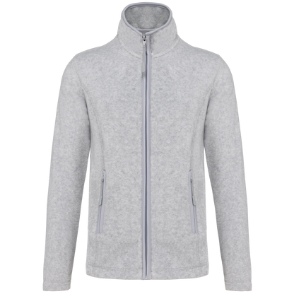 Veste micropolaire zippée femme Kariban K907 gris chiné personnalisation express Biscarrosse Plage


