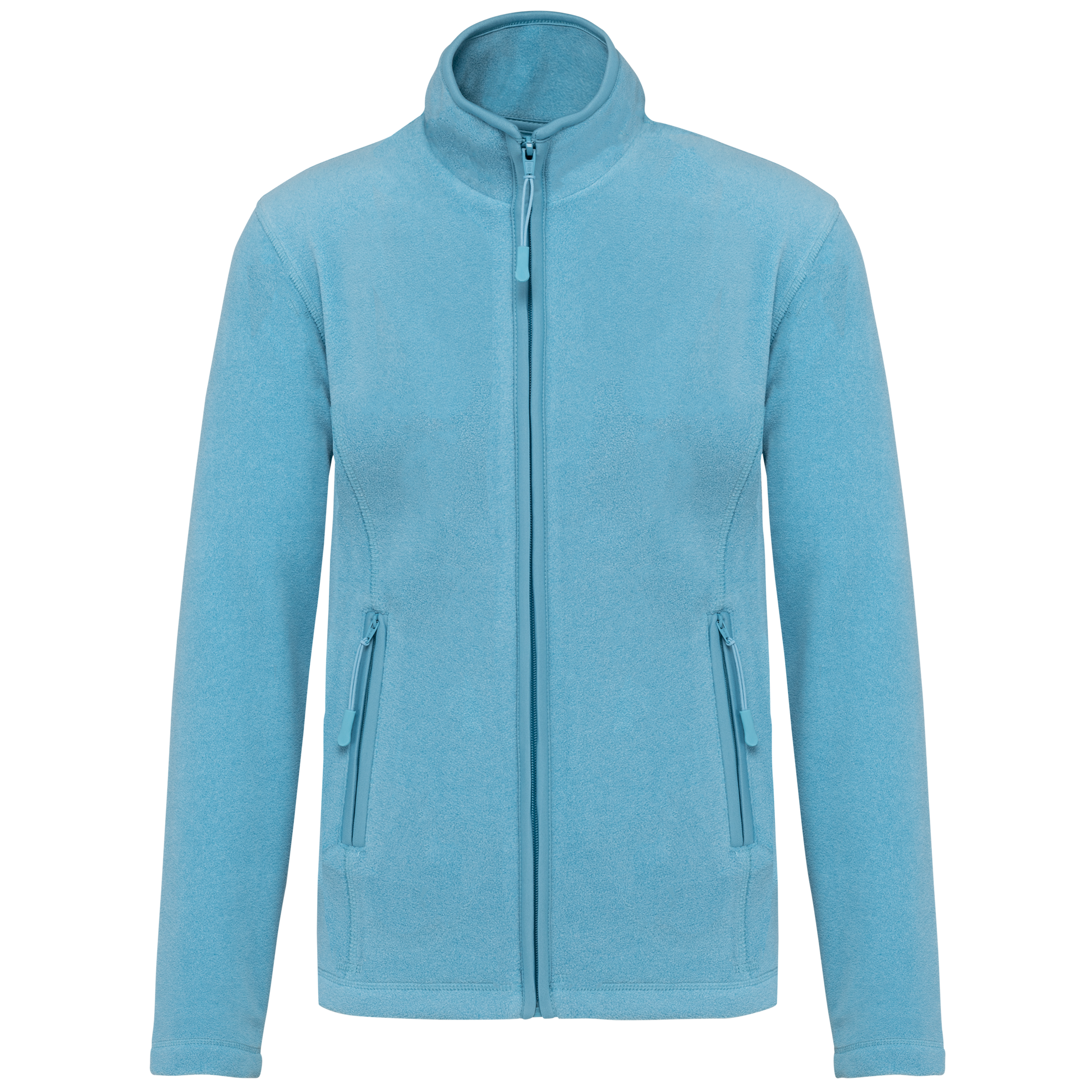 Veste micropolaire zippée femme Kariban K907 bleu chiné nuageux personnalisation express Biscarrosse Plage

