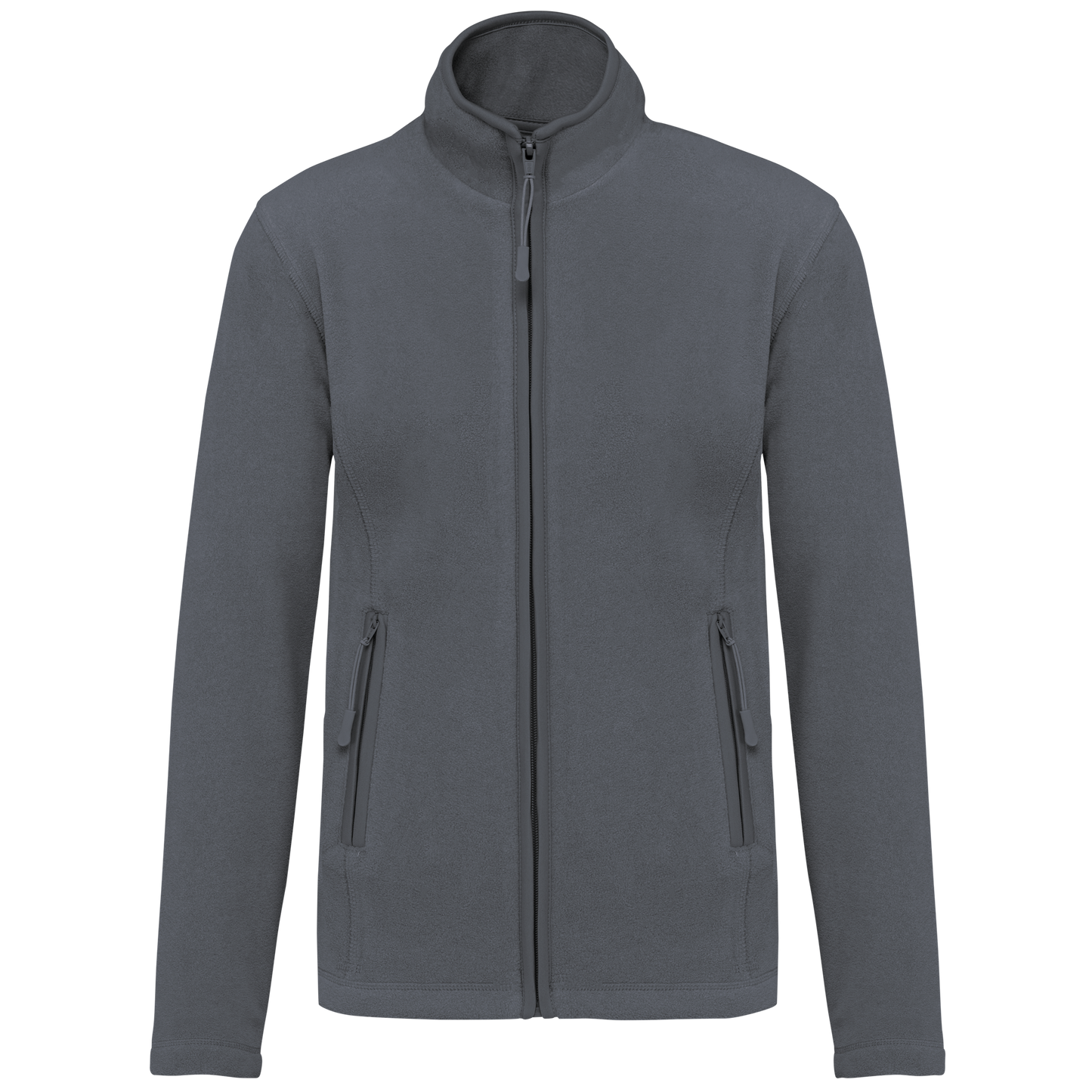 Veste micropolaire zippée femme Kariban K907 gris convoi personnalisation express Biscarrosse Plage

