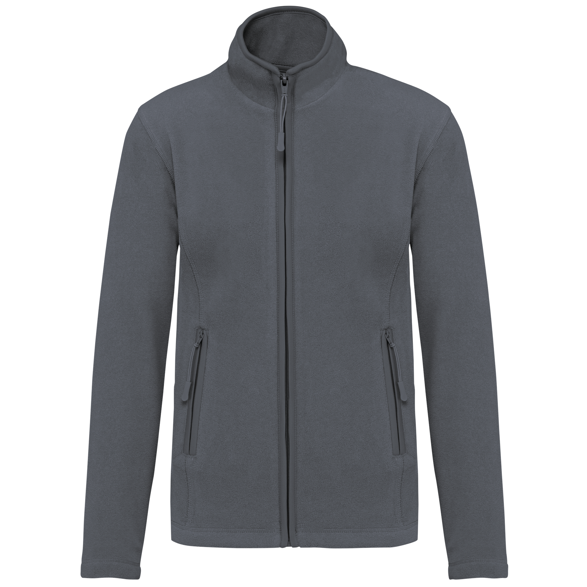 Veste micropolaire zippée femme Kariban K907 gris convoi personnalisation express Biscarrosse Plage

