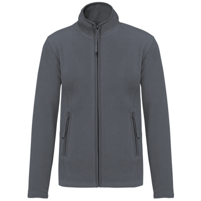 Veste micropolaire zippée femme Kariban K907 gris convoi personnalisation express Biscarrosse Plage

