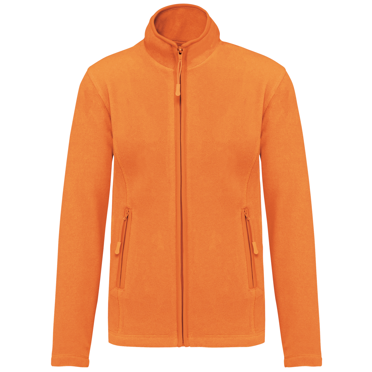Veste micropolaire zippée femme Kariban K907 orange fluorescent personnalisation express Biscarrosse Plage


