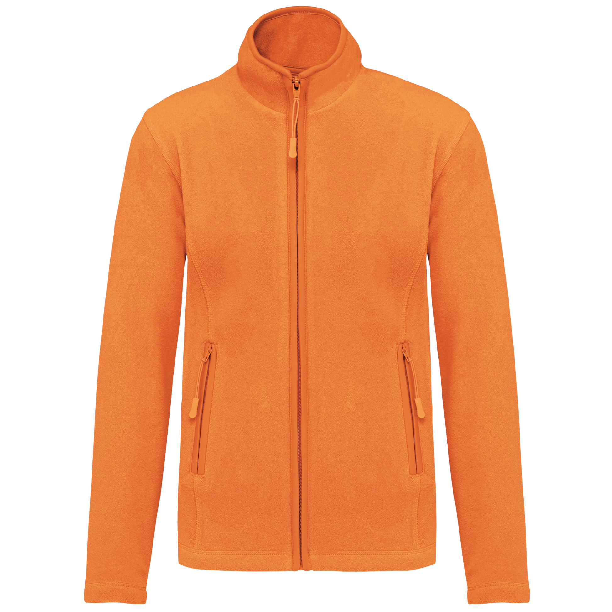 Veste micropolaire zippée femme Kariban K907 orange fluorescent personnalisation express Biscarrosse Plage

