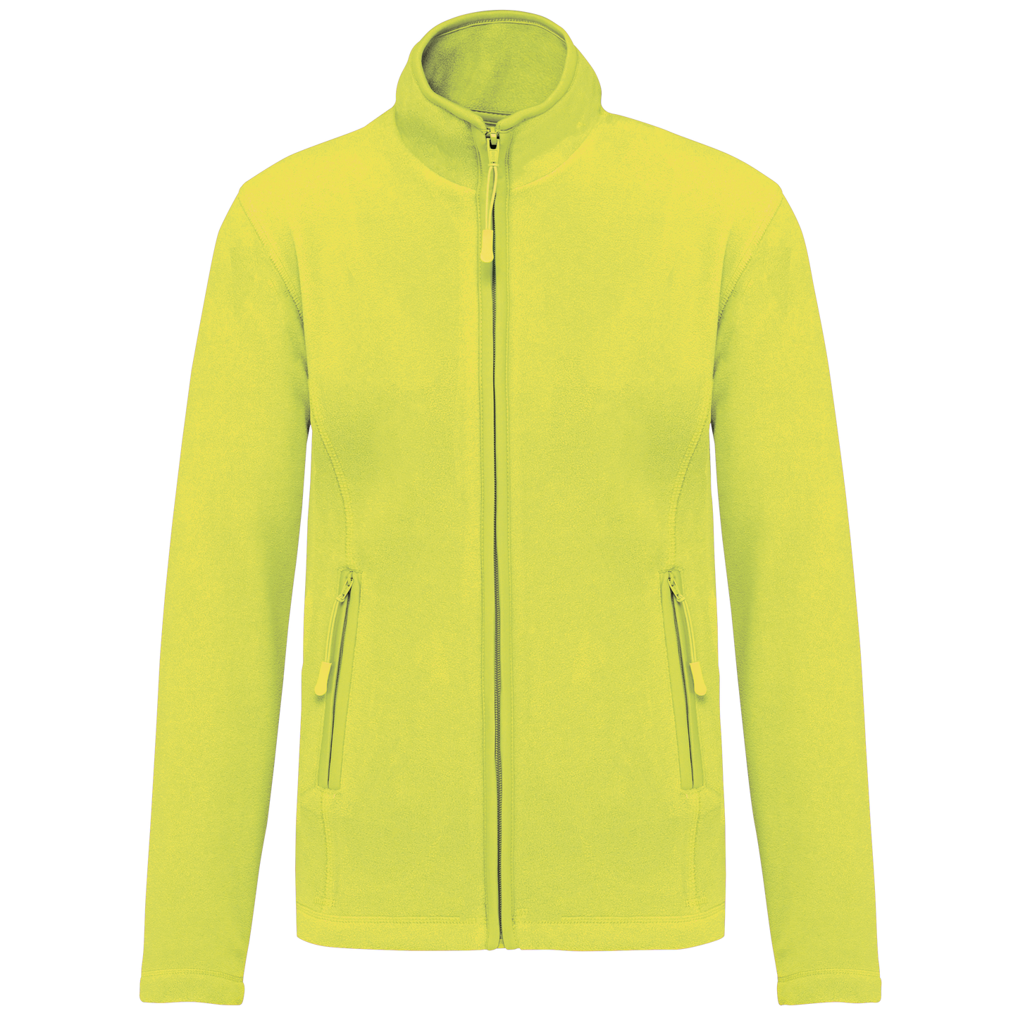 Veste micropolaire zippée femme Kariban K907 jaune fluorescent personnalisation express Biscarrosse Plage

