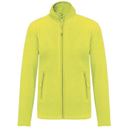 Veste micropolaire zippée femme Kariban K907 jaune fluorescent personnalisation express Biscarrosse Plage

