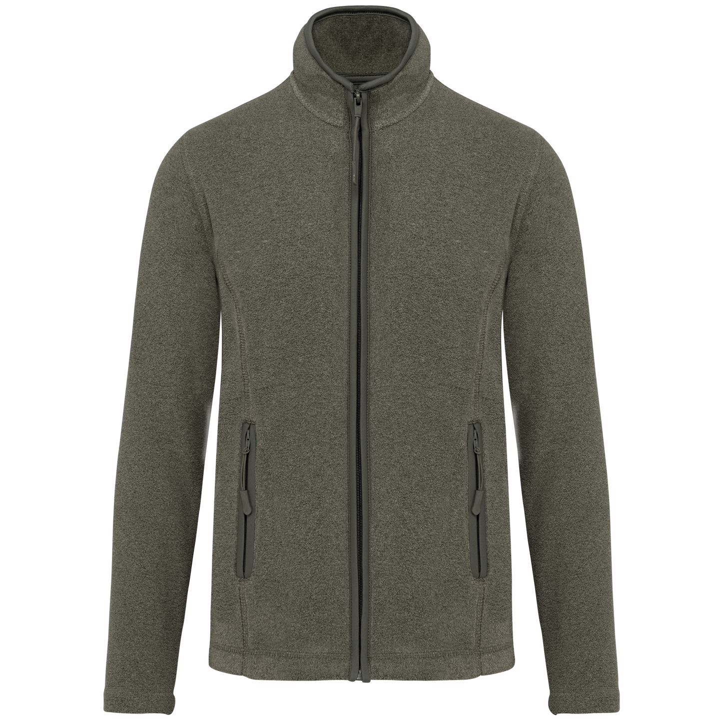Veste micropolaire zippée femme Kariban K907 vert chiné foncé personnalisation express Biscarrosse Plage

