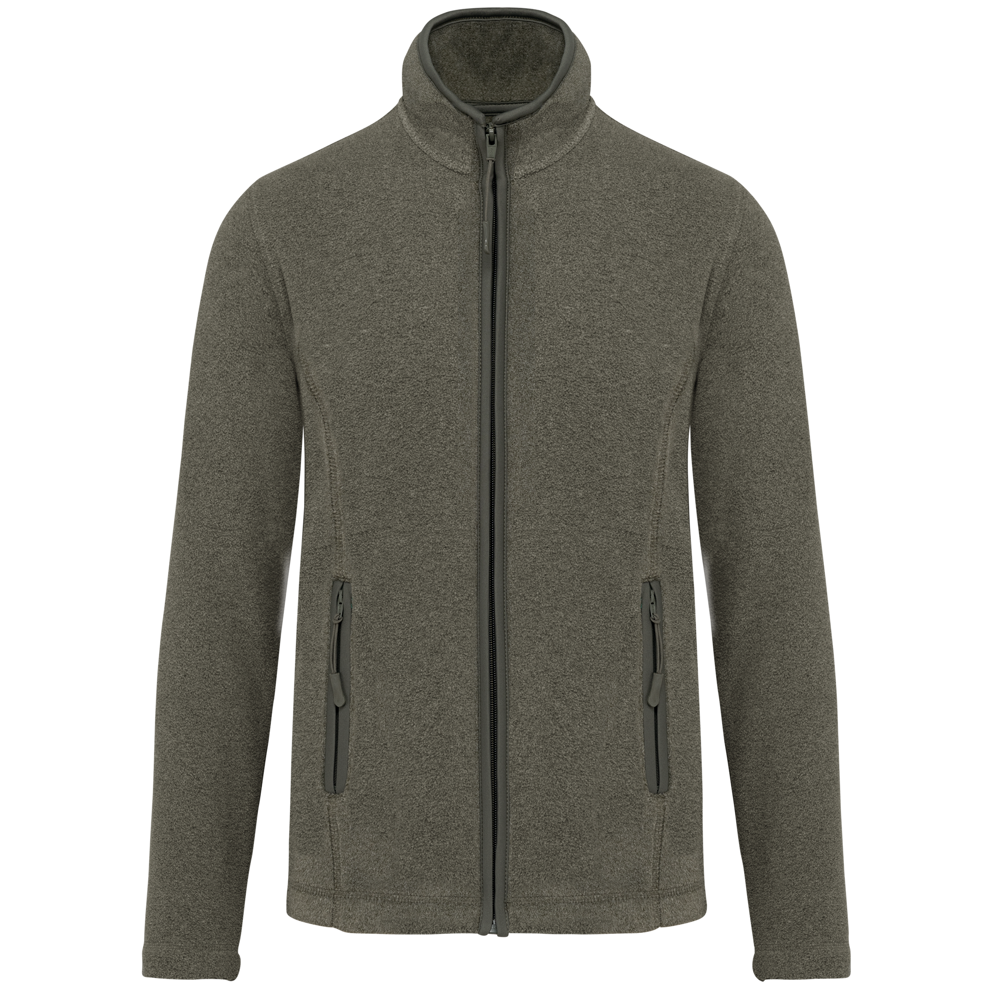 Veste micropolaire zippée femme Kariban K907 vert chiné foncé personnalisation express Biscarrosse Plage

