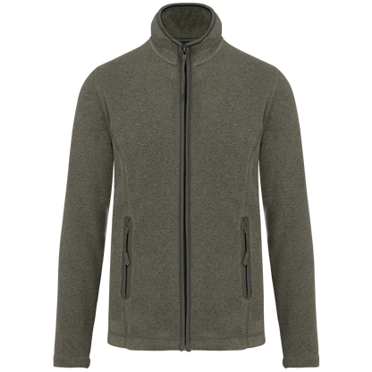 Veste micropolaire zippée femme Kariban K907 vert chiné foncé personnalisation express Biscarrosse Plage

