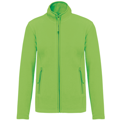 Veste micropolaire zippée femme Kariban K907 citron vert personnalisation express Biscarrosse Plage


