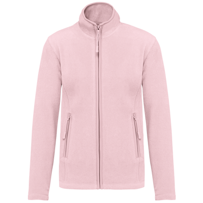 Veste micropolaire zippée femme Kariban K907 rose clair personnalisation express Biscarrosse Plage

