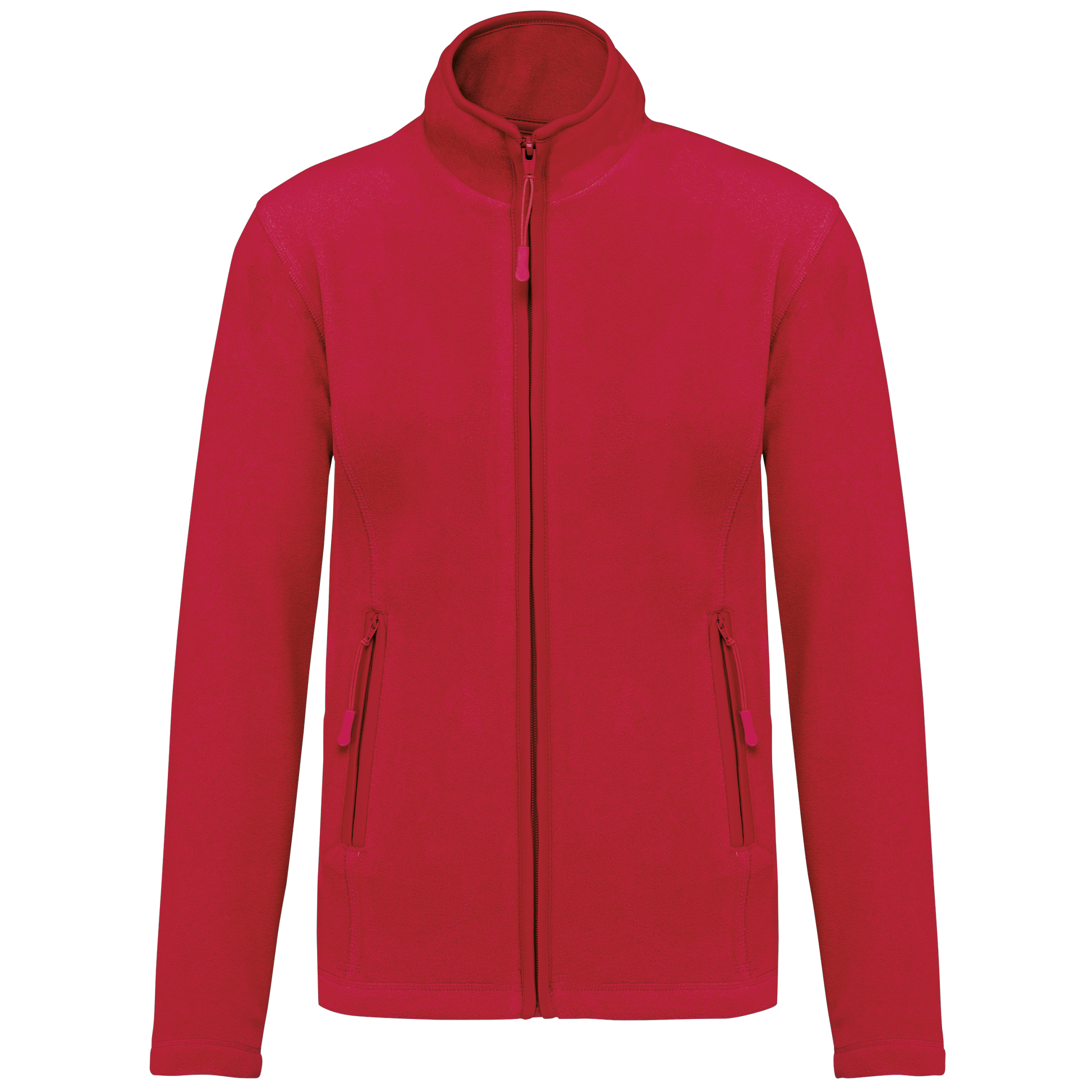 Veste micropolaire zippée femme Kariban K907 rouge personnalisation express Biscarrosse Plage

