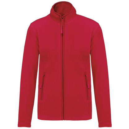 Veste micropolaire zippée femme Kariban K907 rouge personnalisation express Biscarrosse Plage

