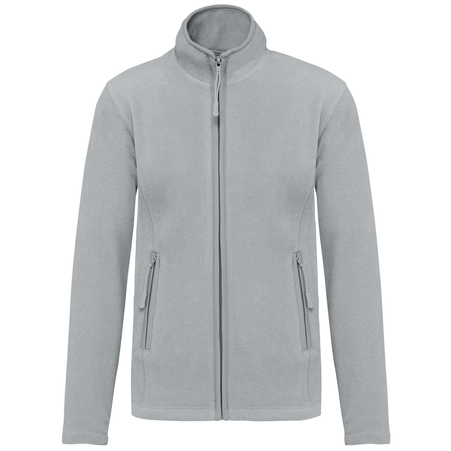 Veste micropolaire zippée femme Kariban K907 gris clair personnalisation express Biscarrosse Plage


