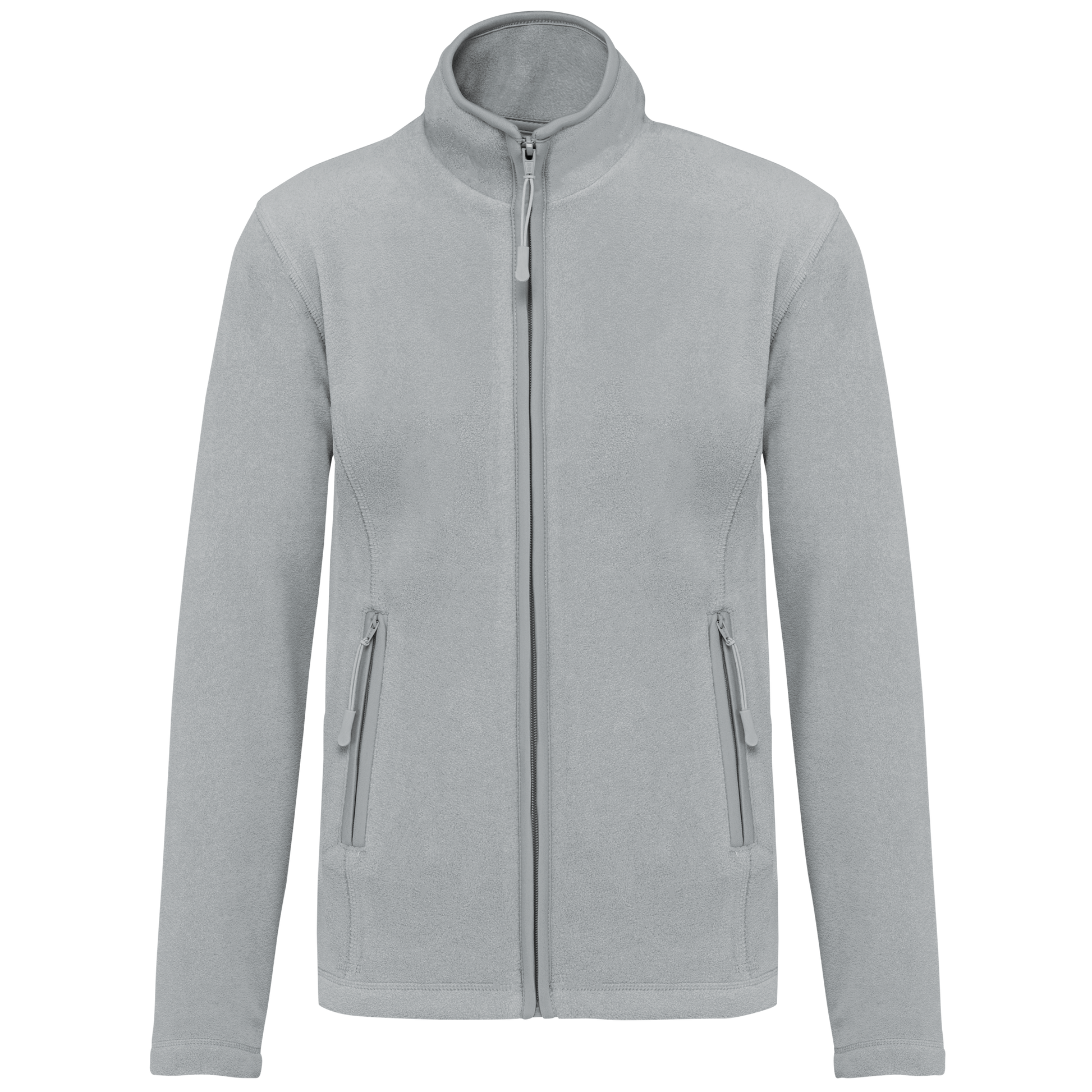 Veste micropolaire zippée femme Kariban K907 gris clair personnalisation express Biscarrosse Plage

