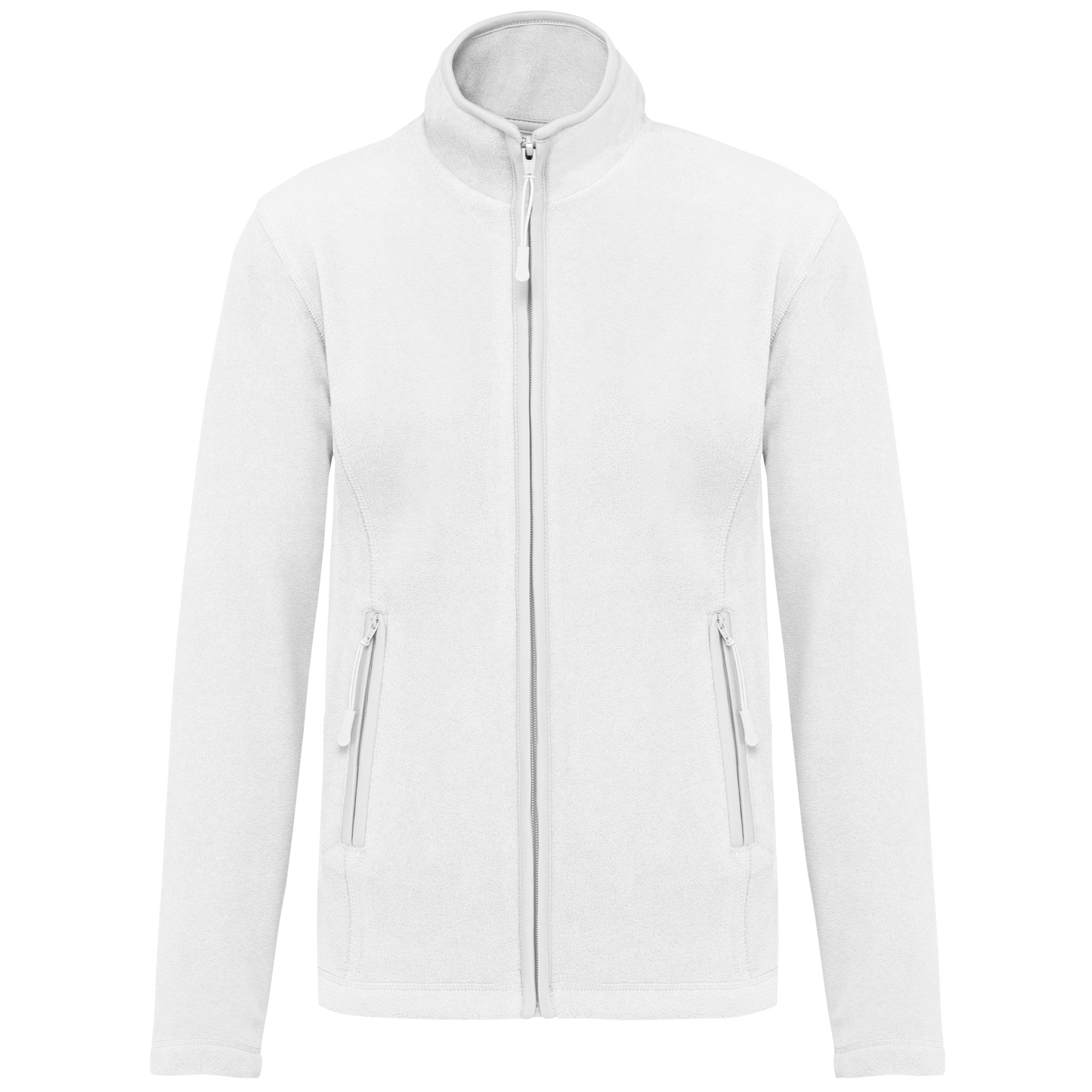 Veste micropolaire zippée femme Kariban K907 blanche personnalisation express Biscarrosse Plage

