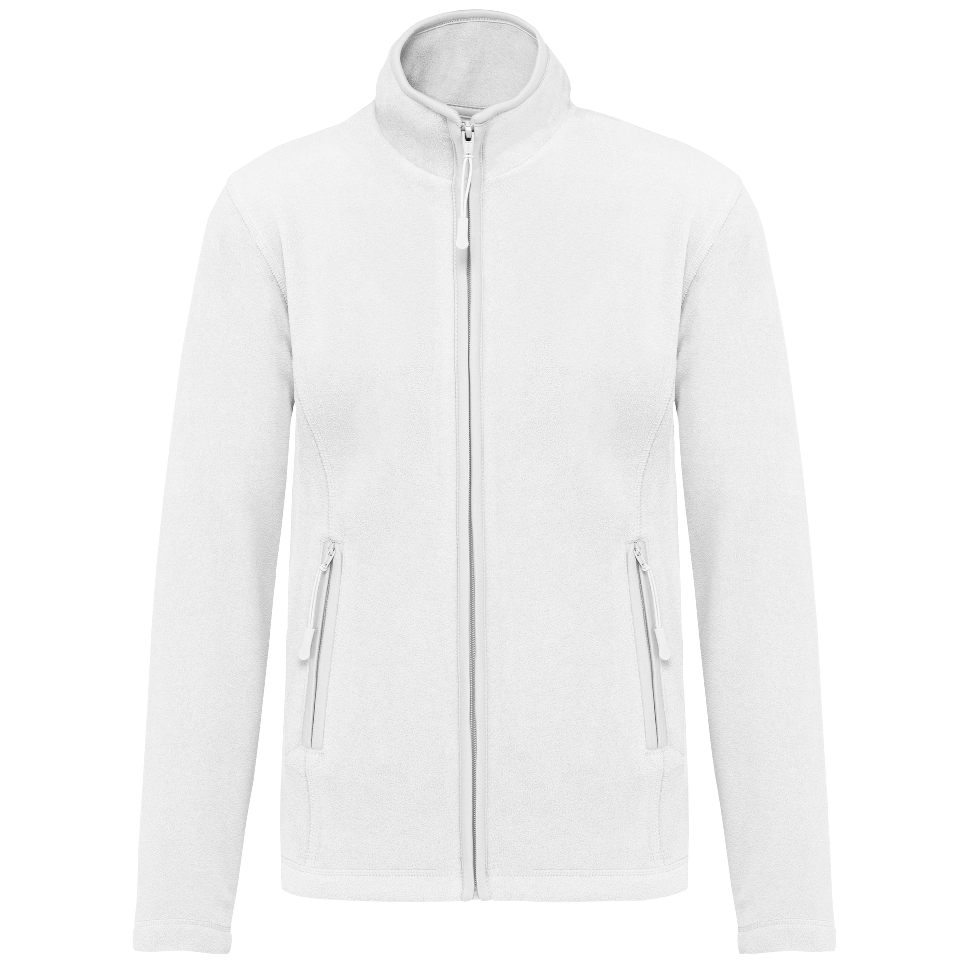 Veste micropolaire zippée femme Kariban K907 blanche personnalisation express Biscarrosse Plage

