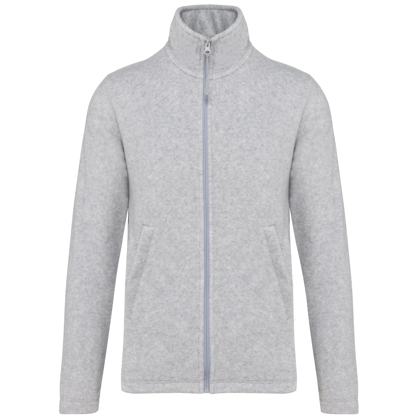 Veste Micropolaire K911 Kariban Homme Ash Heather - Personnalisation Express 1h Biscarrosse