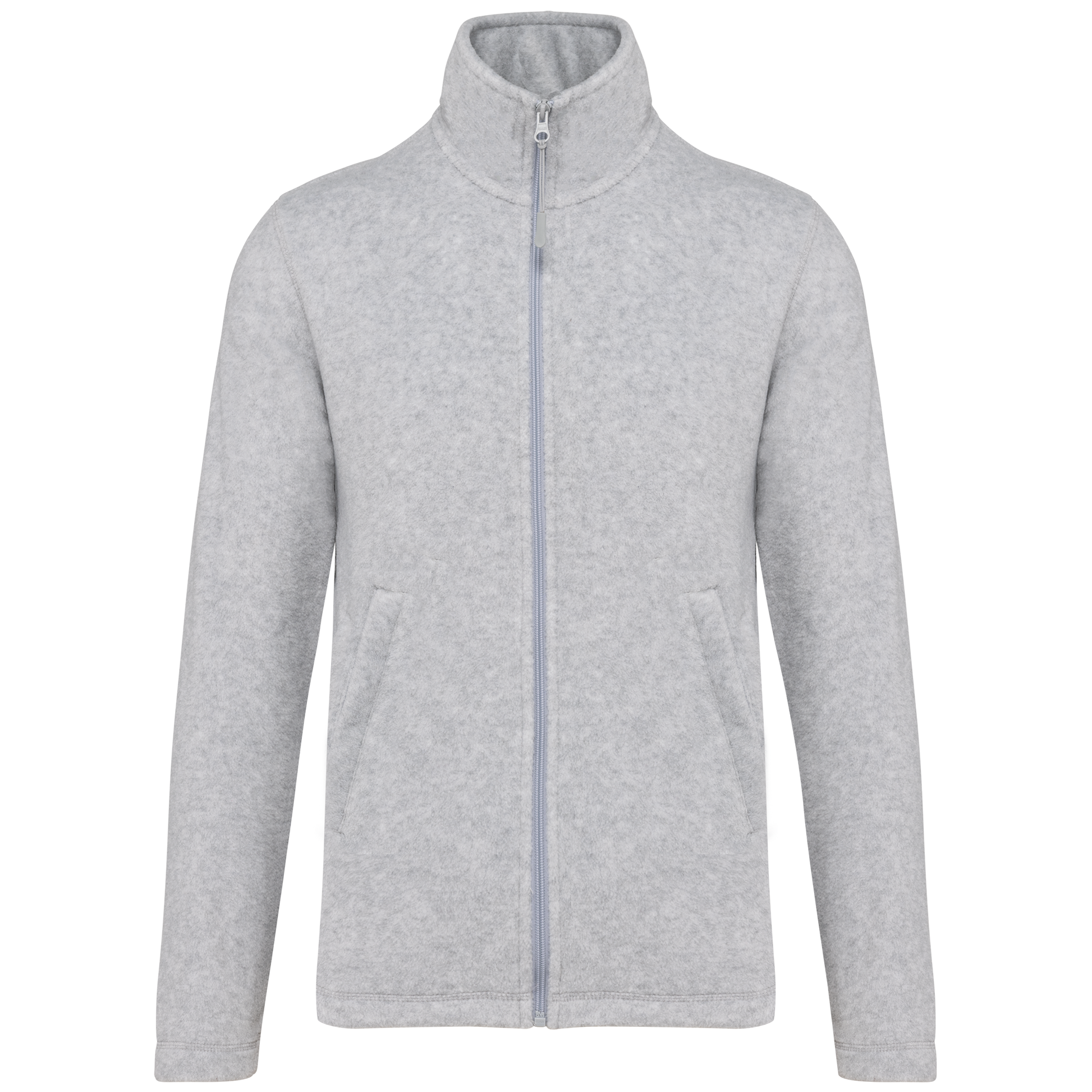 Veste Micropolaire K911 Kariban Homme Ash Heather - Personnalisation Express 1h Biscarrosse