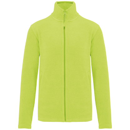 Veste Micropolaire K911 Kariban Homme Jaune Fluo - Personnalisation Express 1h Biscarrosse