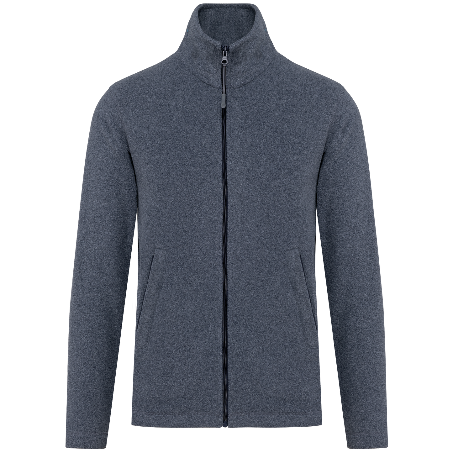 Veste Micropolaire K911 Kariban Homme French Navy Heather - Personnalisation Express 1h Biscarrosse