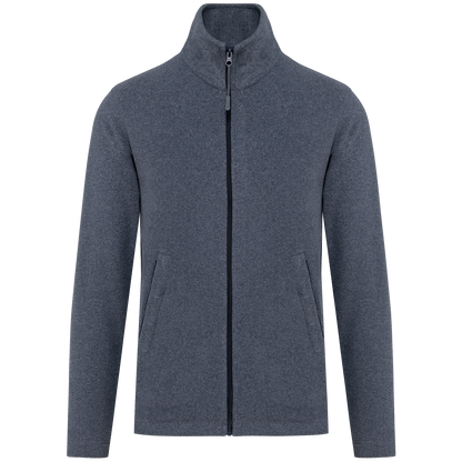 Veste Micropolaire K911 Kariban Homme French Navy Heather - Personnalisation Express 1h Biscarrosse