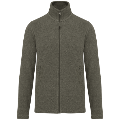 Veste Micropolaire K911 Kariban Homme Green Marble Heather - Personnalisation Express 1h Biscarrosse