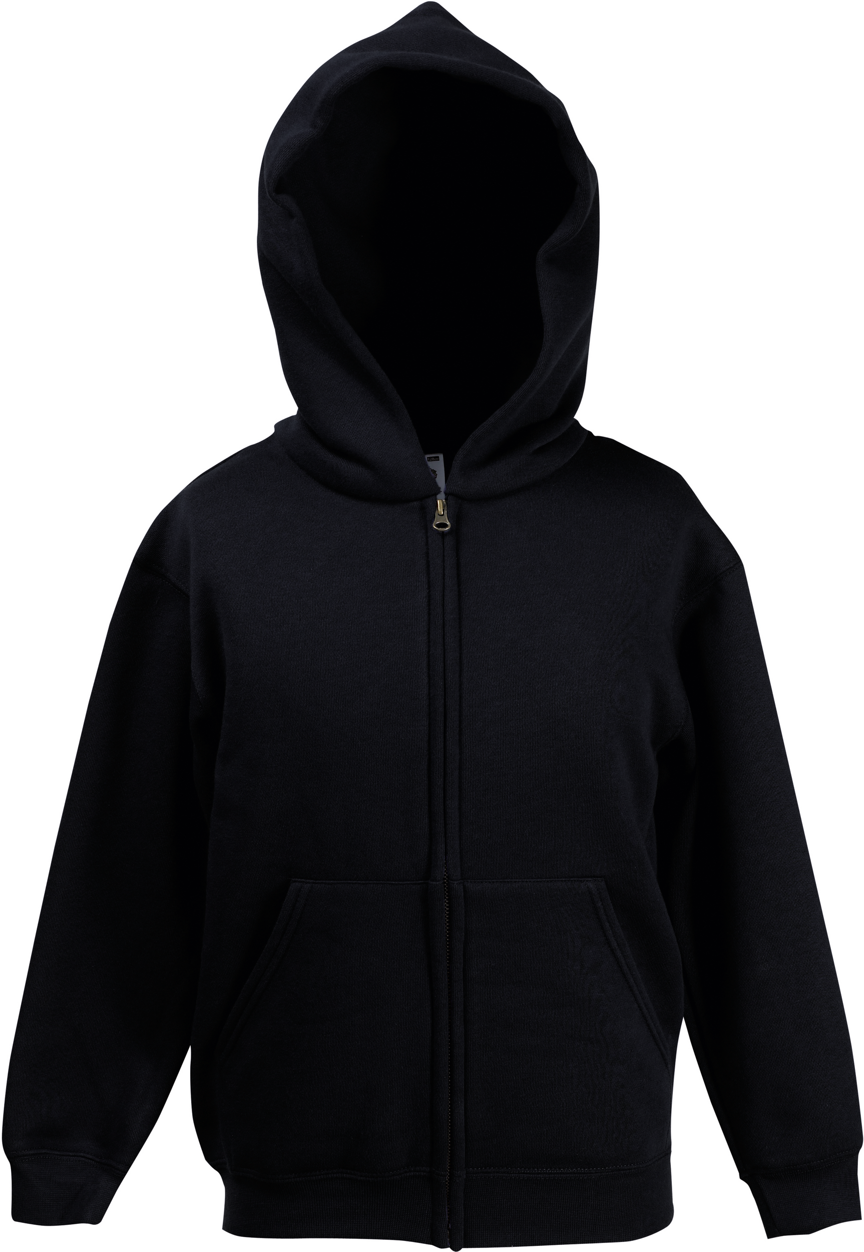 Veste zippée capuche enfant noir SC62045 Fruit of the Loom 280g personnalisable sérigraphie DTF flocage
