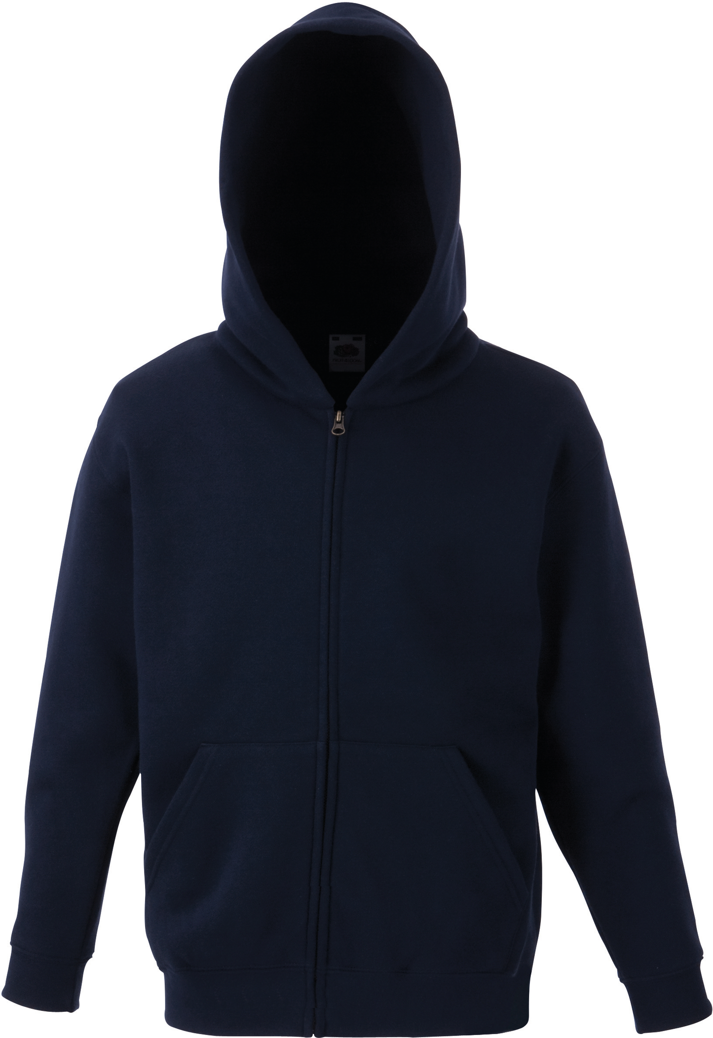 Veste zippée capuche enfant bleu foncé SC62045 Fruit of the Loom 280g personnalisable sérigraphie DTF flocage
