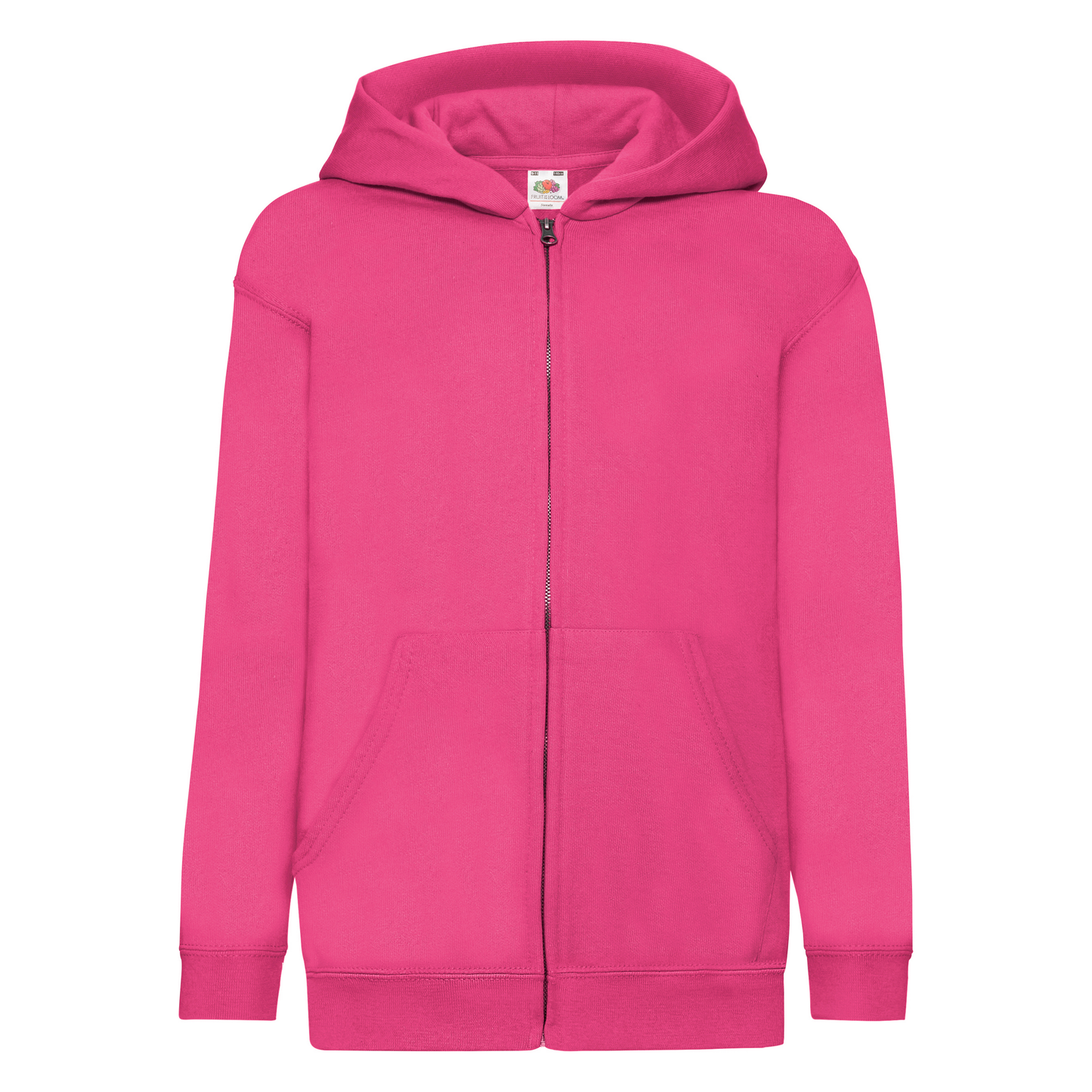 Veste zippée capuche enfant fuchsia SC62045 Fruit of the Loom 280g personnalisable sérigraphie DTF flocage
