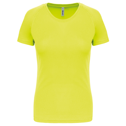 T-shirt de sport femme Proact PA439 en coloris Fluorescent Yellow - Personnalisation express 1h